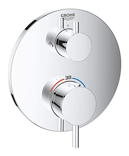 GROHE Atrio | Thermostat-Brausebatterie mit integrierter 2-Wege-Umstellung | chrom | 24135003 von Grohe