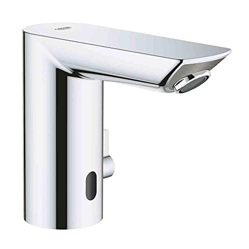 GROHE Bau Cosmopolitan E, Infrarot-Elektronik Armatur für den Waschtisch (wasser- und energiesparender Wasserhahn, berühungslose Waschtischarmatur für das Bad, hygienisch im Gäste WC) chrom, 36453000 GROHE Bau Cosmopolitan E, Infrarot-Elektronik Armatur für den Waschtisch (wasser- und energiesparender Wasserhahn, berühungslose Waschtischarmatur für das Bad, hygienisch im Gäste WC) chrom, 36453000 von GROHE