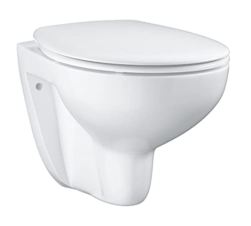 GROHE Bau Keramik | Wand-Tiefspül-WC Set inkl. WC Sitz | Einfach abzunehmender Sitz | Alpin-weiß | 39351000 von Grohe