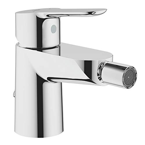 GROHE Bauedge - Bidetarmatur (Metallhebel, flexible Anschlussschläuche, energiesparend), edelstahl, 23332000, Grau von Grohe