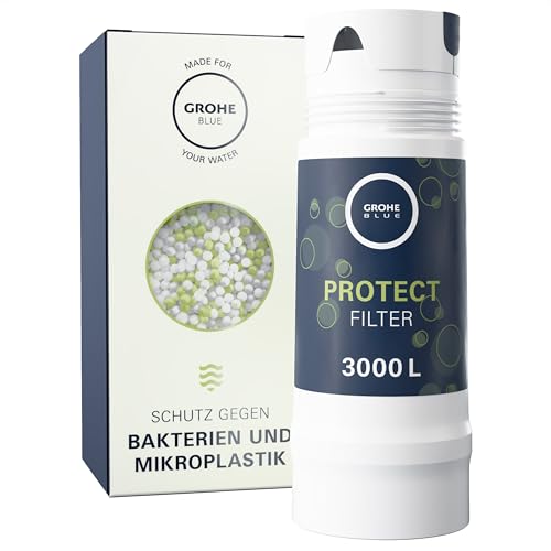 GROHE Blue - UltraSafe Filter (3000 L Kapazität, filtert Bakterien und Mikroplastik, reduziert störende Stoffe), 40575002, 1 Stück (1er Pack) von Grohe