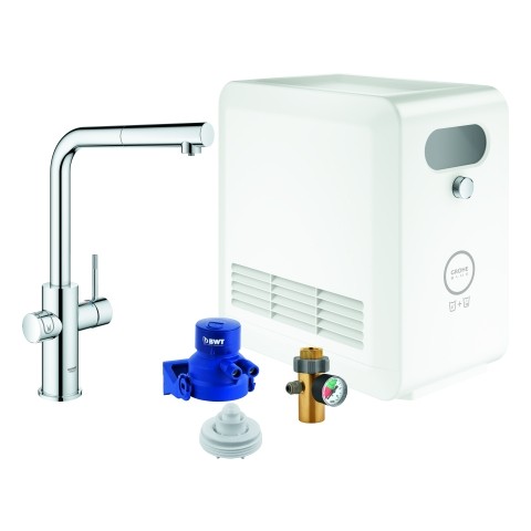 GROHE Blue Professional StarterKit 31326 L-Auslauf azb. Bluetooth/WIFI chrom, 31326002 31326002 von Grohe