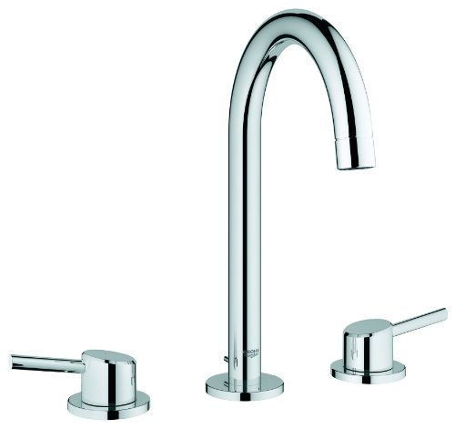 GROHE Concetto 3-Loch-Waschtischbatterie 20216001, Silber von Grohe