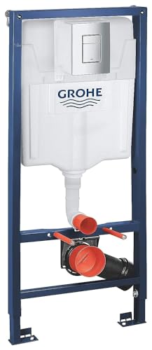 Grohe Rapid SL | Installationssystem - 3-in-1 Set für Wand-WC | 1,13 m, mit Wandhalter und Betätigungsplatte Skate Cosmopolitan in chrom | 38772001 Grohe Rapid SL | Installationssystem - 3-in-1 Set für Wand-WC | 1,13 m, mit Wandhalter und Betätigungsplatte Skate Cosmopolitan in chrom | 38772001 von Grohe