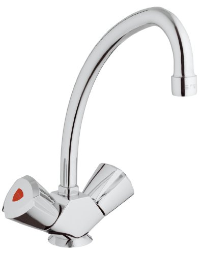 GROHE Costa Trend Zweigriff Spültischbatterie 31072000, Silber, Chrom von Grohe