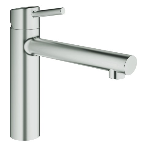 GROHE EH-SPT-Batterie Concetto 31128 mittelhoher Auslauf supersteel 31128DC1 von Grohe