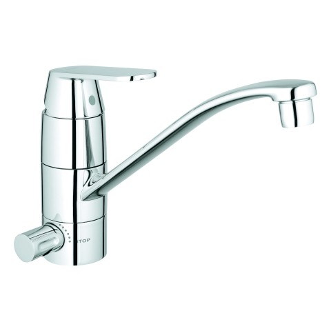 GROHE EH-SPT-Batterie Eurosmart C 31161 flacher Auslauf Absperrventil chrom 31161000 von Grohe