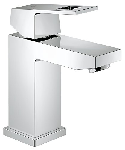 GROHE Eurocube - Waschtischarmatur EcoJoy (wassersparend, mit Temperaturbegrenzer), chrom, 2313200E, Silber von Grohe