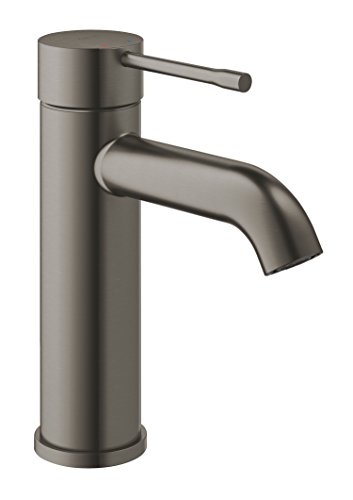 GROHE Essence - Einhand-Waschtischarmatur (wassersparend, Einlochmontage, mit Temperaturbegrenzer), hard graphite gebürstet, 23590AL1 von Grohe