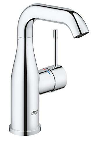 GROHE Essence - Einhand- Waschtischbatterie (wassersparend, glatter Körper, M-Size), chrom, 23463001 von Grohe