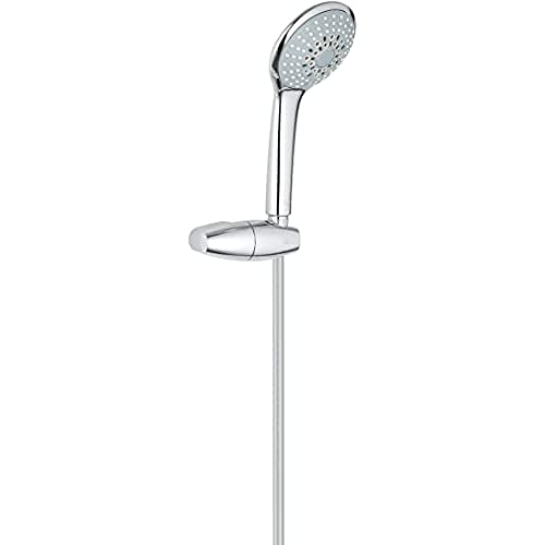 GROHE Euphoria 110 - Champagne Wandhalterset (3 Strahlarten, Antikalk-System, für Durchlauferhitzer geeignet), chrom, 27355000 von GROHE