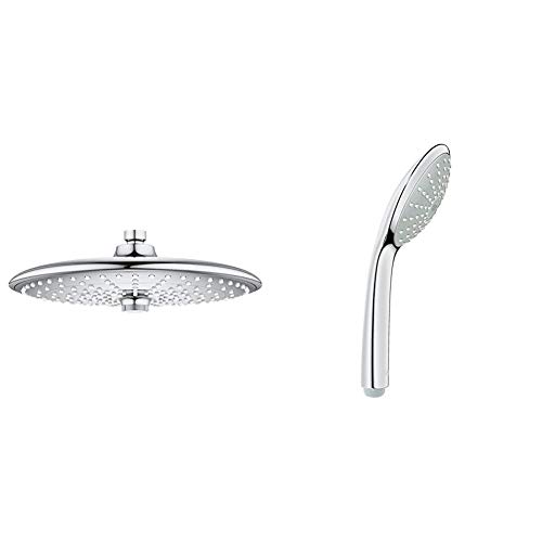 GROHE Euphoria 260 | Brausen & Duschsysteme - Kopfbrause 3 Strahlarten | chrom | 26455000 & Euphoria 110 Mono | Brausen & Duschsysteme - Handbrause 1 Strahlart |chrom |27265000 von Grohe