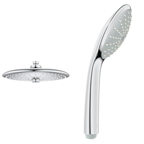 GROHE Euphoria 260 | Brausen & Duschsysteme - Kopfbrause 3 Strahlarten | chrom | 26455000 & Euphoria 110 Mono | Brausen & Duschsysteme - Handbrause 1 Strahlart |chrom |27265000 GROHE Euphoria 260 | Brausen & Duschsysteme - Kopfbrause 3 Strahlarten | chrom | 26455000 & Euphoria 110 Mono | Brausen & Duschsysteme - Handbrause 1 Strahlart |chrom |27265000 von GROHE