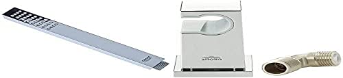 GROHE Euphoria Cube | Brause- und Duschsystem - Handbrause | 1 Strahlart | 27698000 & Euphoria Cube Zubehör - Wandanschlussbogen 1/2 Zoll 26370000, Chrom GROHE Euphoria Cube | Brause- und Duschsystem - Handbrause | 1 Strahlart | 27698000 & Euphoria Cube Zubehör - Wandanschlussbogen 1/2 Zoll 26370000, Chrom von GROHE
