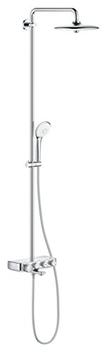 GROHE Euphoria SmartControl System 260 Mono - Duschsystem mit Thermostat-Wannenbatterie (wassersparend, 3 Strahlarten, höhenverstellbares Gleitelement), chrom, 26510000 von Grohe