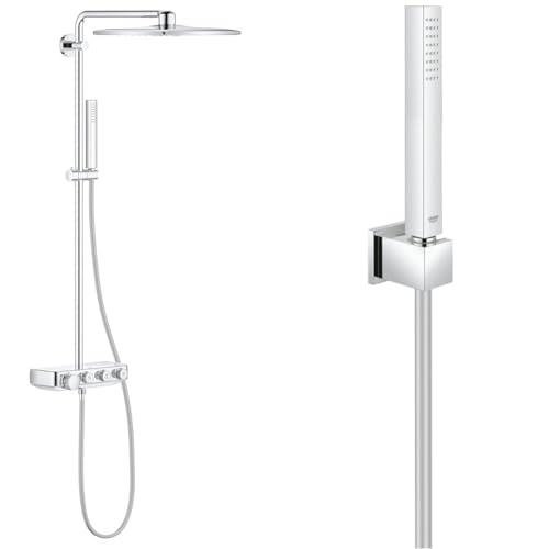 GROHE Euphoria SmartControl System 310 Cube | Brause- und Duschsystem & Euphoria Cube | Brausen- und Duschsysteme - Handbrause | mit Wandhalter, 1 Strahlart, mit DURCHFLUSSKONSTANTHALTER | 27703000 GROHE Euphoria SmartControl System 310 Cube | Brause- und Duschsystem & Euphoria Cube | Brausen- und Duschsysteme - Handbrause | mit Wandhalter, 1 Strahlart, mit DURCHFLUSSKONSTANTHALTER | 27703000 von GROHE