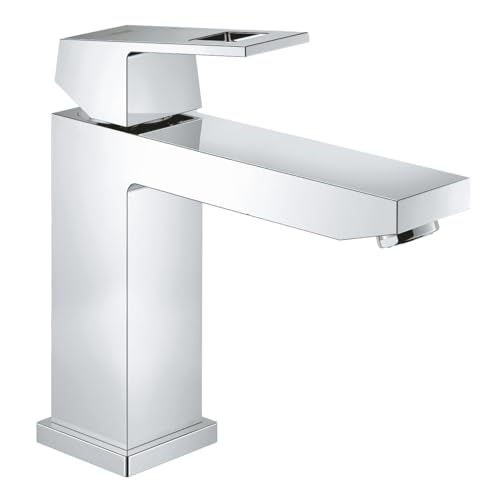 GROHE Eurocube - Einhand-Waschtischarmatur (M- Size, mit Temperaturbegrenzer, Einlochmontage), chrom, 23446000 von Grohe