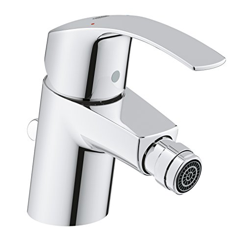 GROHE Eurosmart - Einhand- Bidetarmatur (wassersparend, mit Temperaturbegrenzer, schnelle Befestigung, flexible Anschlussschäuche), chrom, 32929002 von Grohe