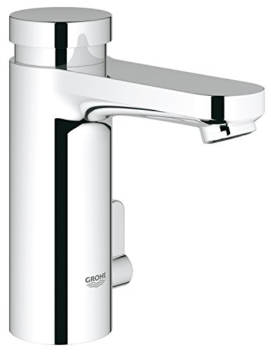 GROHE Eurosmart CS Selbstschluss-Waschtischbatterie mit Mischung 36317000, Silber von Grohe