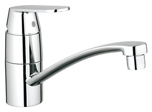 Grohe Eurosmart Cosmopolitan Küchenarmatur, niedriger Auslauf, Vorfenstermontage 31170000 Chrom flacher Auslauf für Vor-Fenster-Montage Grohe Eurosmart Cosmopolitan Küchenarmatur, niedriger Auslauf, Vorfenstermontage 31170000 Chrom flacher Auslauf für Vor-Fenster-Montage von GROHE