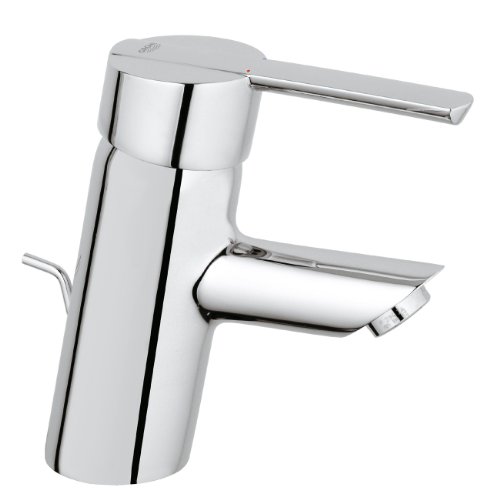 GROHE Feel - Einhand-Waschtischbatterie (S-Size, einstellbare Mengenbegrenzung, Schnellbefestigungssystem), chrom, 32557000, Silber von Grohe