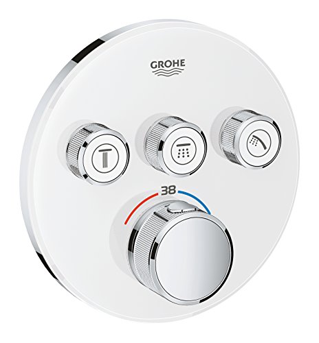 GROHE Grohtherm SmartControl | Brause- & Duschsystem - Thermostat mit 3 Absperrventilen | moon white | 29904LS0 von Grohe