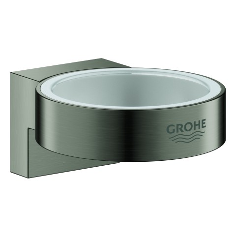 GROHE Halter Selection 41027 für Glas/Seifenspender hard graphite geb., 41027AL0 41027AL0 von Grohe