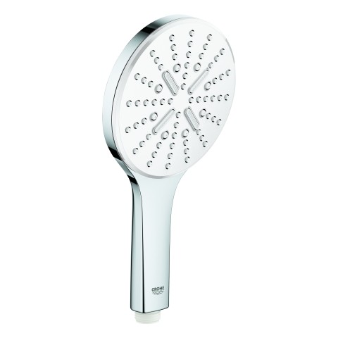 GROHE Handbrause Rainshower 130 SmartActive 26574 9,5l moon white/chrom, 26574LS0 26574LS0 von Grohe