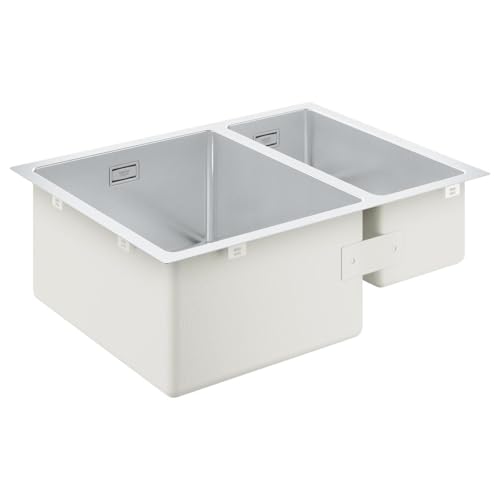 Grohe K700U Edelstahlküchenspüle - mit 1,5 Becken, für Einbau links, 60 cm edelstahl 31577SD1 Unterbau Edelstahlspüle von GROHE