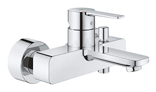 GROHE Lineare - Einhand- Wannenbatterie (Wandmontage, mit Temperaturbegrenzer, langlebige Oberfläche), chrom, 33849001 von Grohe