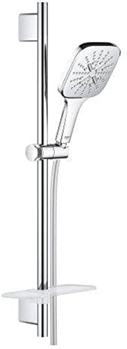 Grohe Rainshower 130 SmartActive Cube Brausestangenset 3 Strahlarten Chrom 26584000 130 mm Cube/600 mm Cube von GROHE