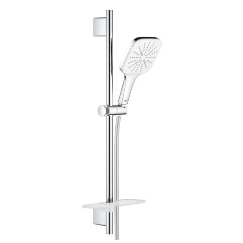 GROHE Rainshower 130 SmartActive Cube | Brausestangenset 3 Strahlarten | moon white | 26584LS0 GROHE Rainshower 130 SmartActive Cube | Brausestangenset 3 Strahlarten | moon white | 26584LS0 von GROHE