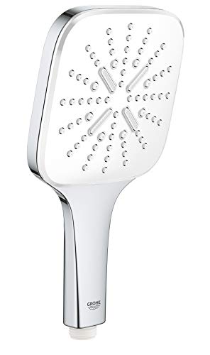 GROHE Rainshower 130 SmartActive Cube | Handbrause 3 Strahlarten | moon white | 26551LS0 von GROHE
