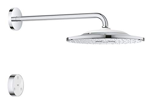 GROHE Rainshower SmartConnect 310 | Brausen- und Duschsysteme - Kopfbrauseset 422 mm, 2 Strahlarten, mit Fernbedienung | chrom | 26640000 von Grohe