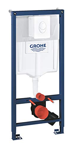 GROHE Rapid SL - 3-in-1 SET für WC (113 cm, mit Wandhalter und Betätigungsplatte Skate Air), alpinweiß, 38722001 von Grohe