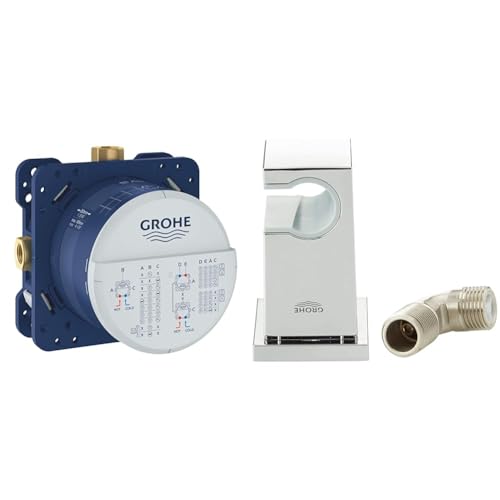GROHE Rapido Smartbox Bundle | Brause- und Duschsysteme - Universal Unterputz-Einbaukörper + Euphoria Cube Wandanschlussbogen GROHE Rapido Smartbox Bundle | Brause- und Duschsysteme - Universal Unterputz-Einbaukörper + Euphoria Cube Wandanschlussbogen von GROHE