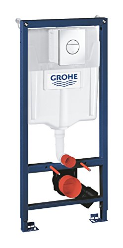 GROHE Solido - Installationssystem 3-in-1 (1,13m Bauhöhe, inkl. Rapid SL Element für WC, Abdeckplatte Sail in chrom & Zubehör für Vorwandmontage), 38832000 von Grohe