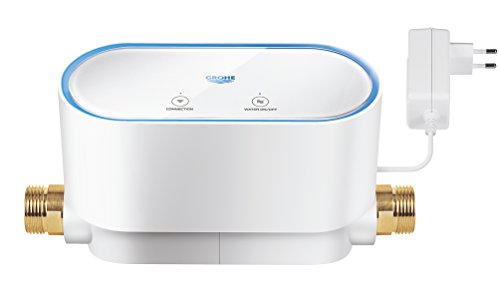 GROHE Sense, Smart Home Wassermelder (intelligenter Sensor für frühzeitige Leckerkennung, App-Benachrichtigung, Schutz vor Wasserschäden) alpinweiß, 22500LN0 von GROHE