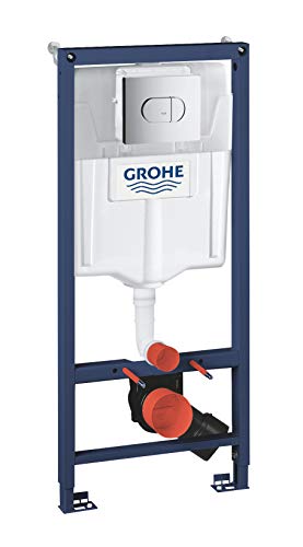 GROHE Solido - 3 in 1 Set für WC (1,13 M Bauhöhe, mit Zubehör für Vorwandmontage), chrom, 38981000 von Grohe