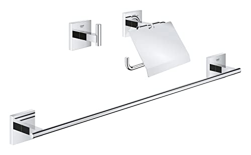 GROHE Start Cube - Bad- Set 3-in-1 (verdeckte Befestigung, Material: Metall, langlebig), chrom, 41124000 von GROHE