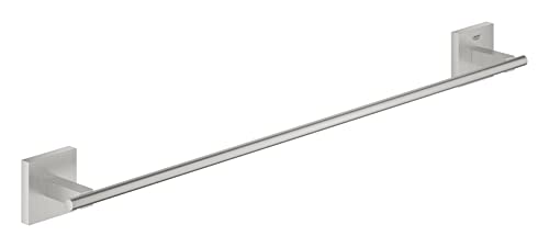 GROHE Start Cube - Badetuchhalter (Stichmaß 558 mm, verdeckte Befestigung, Material: Metall), supersteel, 41089DC0 von Grohe