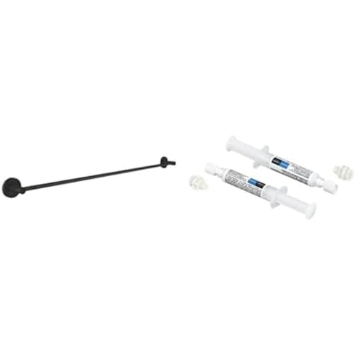 GROHE Start Cube - Badetuchhalter- Set (854mm, inkl. QuickGlue A2: Klebeset für Zwei Klebepunkte, verdeckte Befestigung), matt schwarz, 411872430 von GROHE