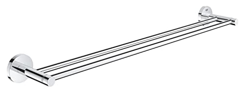 GROHE Start - Doppel- Badetuchhalter (Stichmaß 600mm, Material: Metall, inkl. Schrauben und Dübel), chrom, 41203000 von GROHE