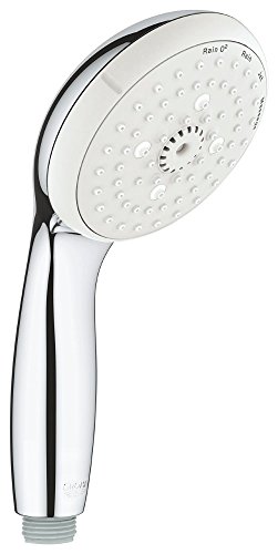 GROHE Tempesta 100 - Handbrause (wassersparend, 4 Strahlarten, langlebig, robust) , rund, chrom, 28421002 von Grohe