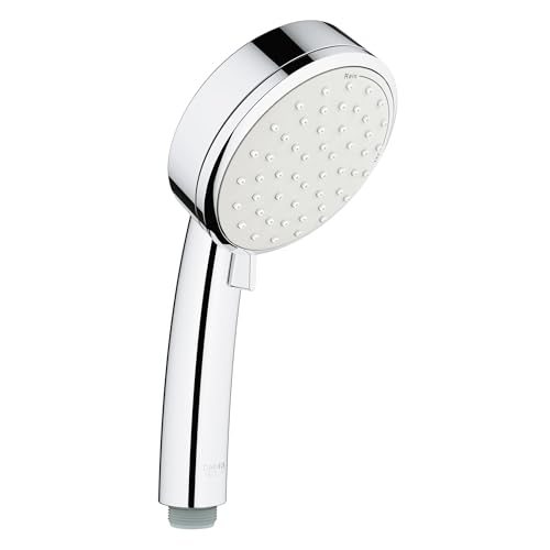 GROHE Tempesta Cosmopolitan 100 - Handbrause (wassersparend, 2 Strahlarten, Antikalk- System, langlebig) , rund, chrom, 2757120E von Grohe