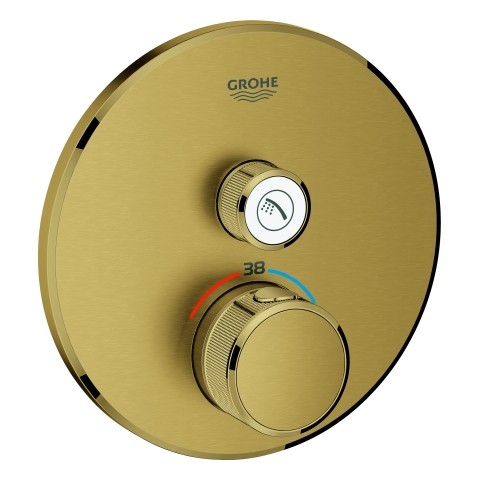GROHE Thermostat Grohtherm SmartControl 29118 FMS rund 1 ASV cool sunrise geb., 29118GN0 29118GN0 von Grohe