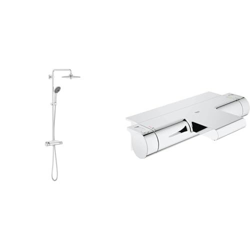 GROHE Vitalio Joy 260 - Duschsystem mit Thermostatbatterie & Grohtherm 2000 - Thermostat- Wannenbatterie von Grohe