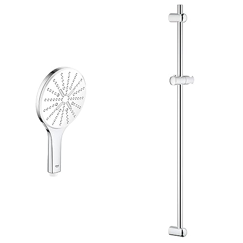 GROHE Vitalio SmartActive 150 - Handbrause & QUICKFIX Euphoria - Brausestange (900 mm, schnelle Befestigung, mit Wandhaltern, Gleiter und Gelenkstück, langlebig), chrom, 27500000 von Grohe