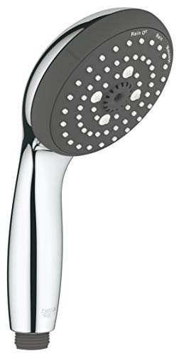 GROHE Vitalio Start 100 - Handbrause (wassersparend, 3 Strahlarten, universale Befestigung, robust), chrom, 26031000 von Grohe