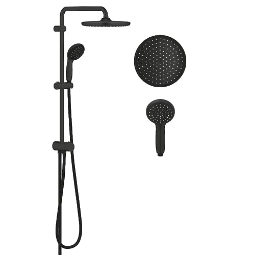 GROHE Vitalio Start System 250 Flex - Duschsystem (wassersparend, 2 Strahlarten, Antikalk-System), matt schwarz, 266802430 GROHE Vitalio Start System 250 Flex - Duschsystem (wassersparend, 2 Strahlarten, Antikalk-System), matt schwarz, 266802430 von GROHE